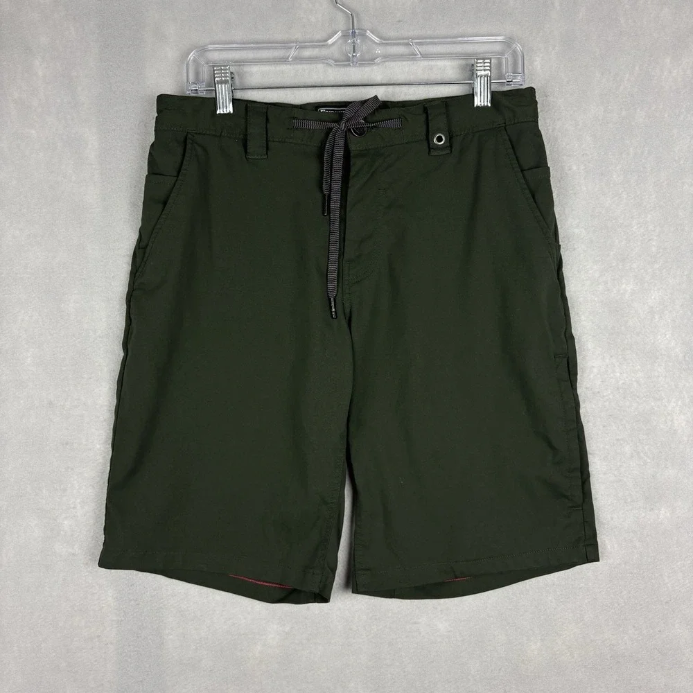 686 Everywhere Hybrid Shorts Men’s 30 Green 10” Relaxed Fit Outdoors Performance